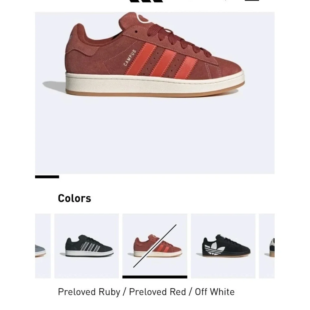 Adidas Men's Campus 00s Originals Size 13 Ruby Preloved Red |JH8790| New